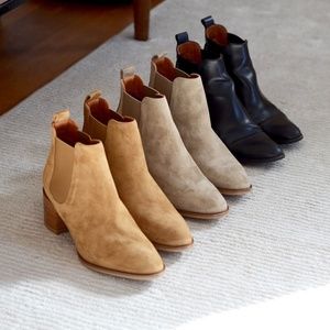 Everlane Brown Suede Heel Boots